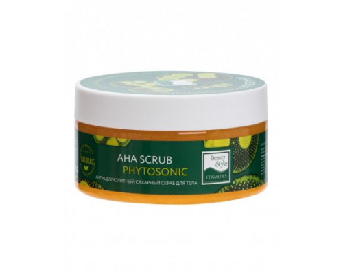 Антицеллюлитный сахарный скраб для тела "AHA Scrub Phytosoniс" Beauty Style, 200 мл